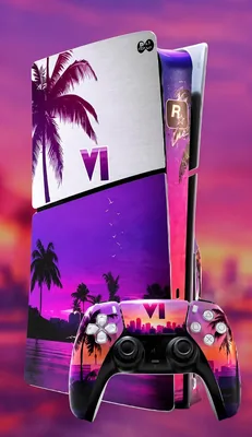 GTA 6 के लिए वाटरप्रूफ और स्क्रैच रेसिस्टेंट विनाइल वラप वर्ल्ड GTA 6 एस्थेटिक लुक स्लिम डिस्क एडिशन कंट्रोलर स्किन | 50% ऑफ