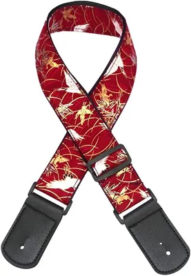 SweetSerenade Guitar Strap - Red Universal Electric Folk Guitar Straps Best Deal