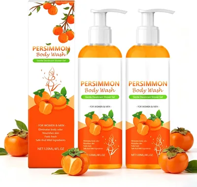Persimmon Body Wash Set - Anti-Age Odour Shower Gel