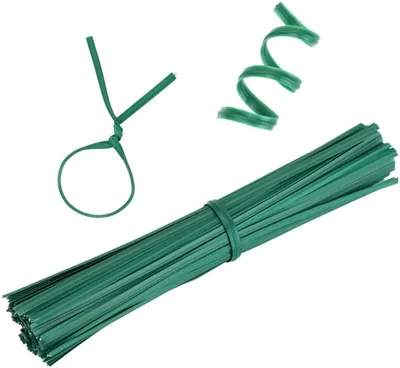 100Pcs Garden Plant Ties Strips Green
