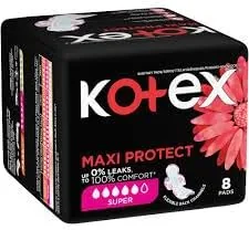 Kotex Menstrual Pads 80-Pack - Ultra Soft Sanitary Pads for Women, High Absorbency, Comfortable Feminine Hygiene