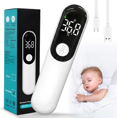 Termómetro Digital Pearyaest para Bebés sin Contacto Recargable por Infrarrojo