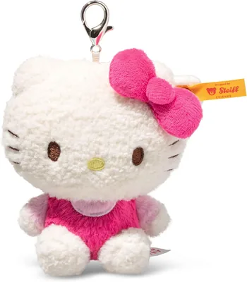 Steiff Hello Kitty Pendant 10 cm - Bag & Backpack Accessory, Pink