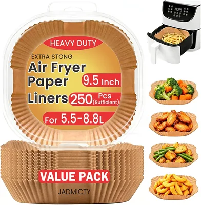 250PCS Air Fryer Liners 9.5" Disposable Baking Paper