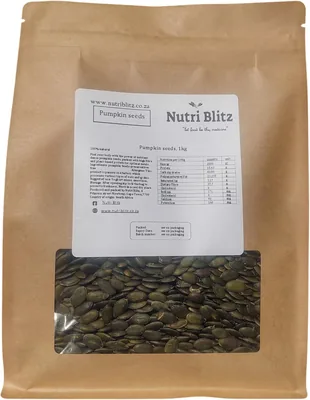 Nutri Blitz Pumpkin Seeds | 1kg | Plant-Based Snack