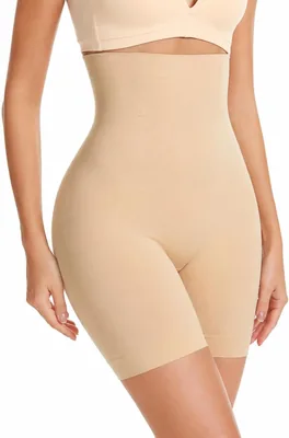Women's High Waist Shapewear Shorts - Seamless Tummy Control, Soft Stretch - Best Deal