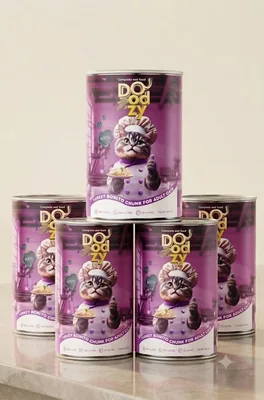 DoodzyTurkish Adult Cat Wet Food: وجبة متكاملة ومتوازنة غنية بالفيتامينات والمعادن لدعم الصحة الجيدة