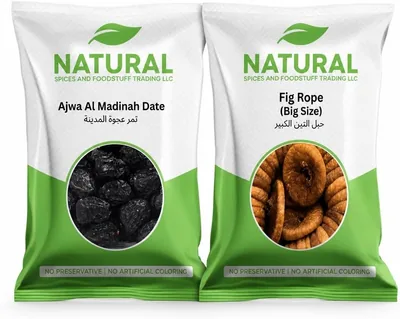 Natural Dates Ajwa Madeena & Fig Rope Jumbo Bundle | UAE Premium Energy Dates