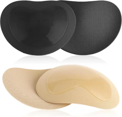 2 Pair Bra Pads Inserts Push Up - Sticky Breast Lift Padding
