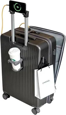 Carry-on Suitcase with Laptop & Phone Storage - Best Deal