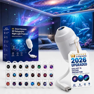 HD Smart Dynamic 5D Holographic Night Light Projector Best Deal