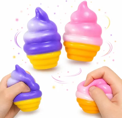 AR Trading Mood Squishy Ice Cream Cone - Stress Relief Toy