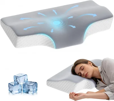 Almohadas Cervical de Memoria, Alivia el Dolor de Cuello, Ergonómica para Cabeza y Espalda