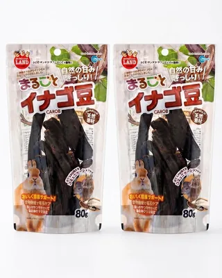 MR-844 まるごとイナゴ豆 80g ×2個セット 16%オフ - うさぎ・チンチラ・デグーのおやつ