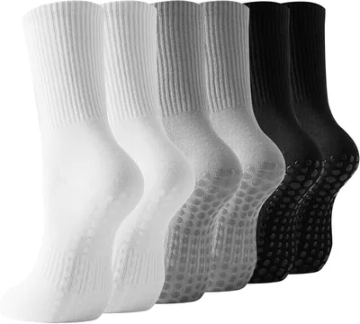 BISOUSOX Grip Pilates Socks - Non-Slip Workout Socks