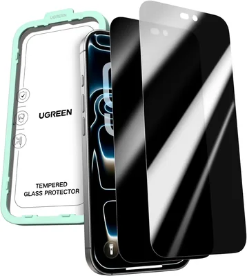 Protector de Privacidad UGREEN para iPhone 18 Pro Max 6.9 Pulgadas | Vidrio Templado Antiespia con Marcado