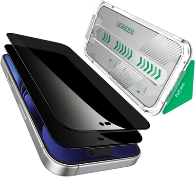 Protector de Privacidad UGREEN para iPhone 18 Pro Max 6.9 Pulgadas | Vidrio Templado Antiespia con Dust