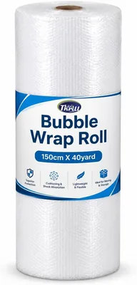 Thrill Jumbo Bubble Wrap Roll - Clear Air Bubbles, Shockproof