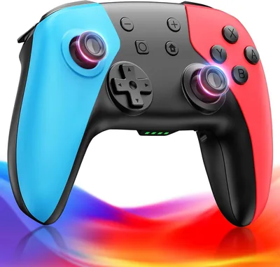 スイッチ 2 コントローラー 2026年最新モデル ダブルホール Bluetooth無線接続 スイッチ1/2対応 バックボタン付き TURBO連射 マクロ機能 ジャイロセンサー 4段階HD振動