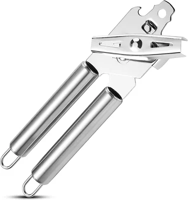 HI NATURE™ Manuell konservöppnare av rostfritt stål - säkerhetsburköppnare utan vassa kanter - ergonomisk
