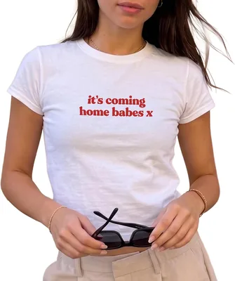 Sanfran Clothing It's Coming Home Babes x Baby Tee T-Shirt Top World Football Shirt England Scotland Country Team 2026 Soccer Best Deal