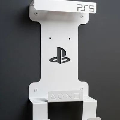 وقفة معدنية معززة متوافقة مع PS5 تحتجز حتى 5 كجم | تحتجز جهازين PS، معادن متينة