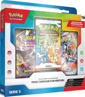 Pokémon: Illustrazioni della Collezione Compagni di Avventura - Serie 3 GCC Pokémon (3 Carte Promozionali, 2 Espansioni)