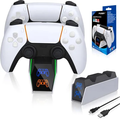 DOBE Dual Controller Charging Dock PS5, 2x DualSense & Edge