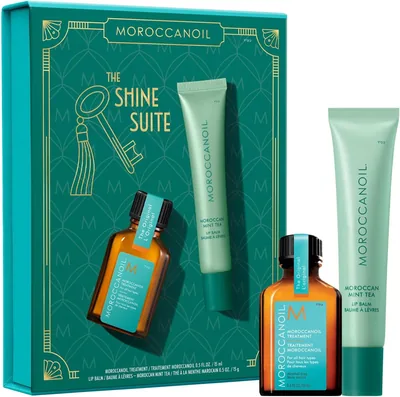 Moroccanoil Shine Suite - Treatment 15ml & Lip Balm