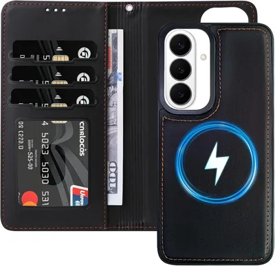 AoozeFon Magnetisk Fall för Samsung Galaxy S26 med Magsafe, 2 i 1 Tausenddelig Fall med RFID-blockerare och Kartflesor
