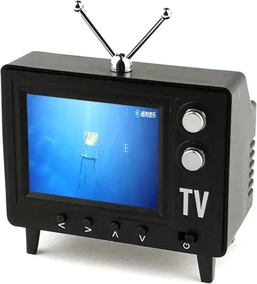Ginwrek Tiny TV Retro Mini TV - 2.4 Inch