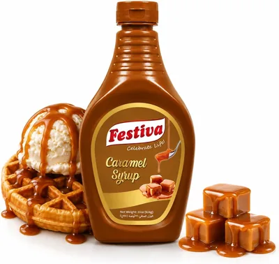 Festiva Caramel Syrup 624g - Perfect for Desserts