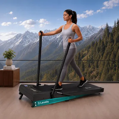 Cult Walking Pad with Trek Motion for Home | 4 HP BLDC Motor | 2-Level Manual Incline | LED Display 