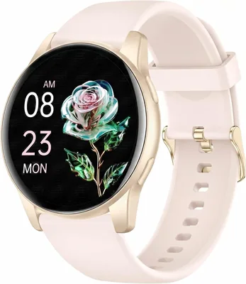 AcclaFit Smartwatch para Hombres y Mujeres con Llamadas Bluetooth, Pantalla Redonda de 1.38 Pulgadas con 147+ Modos Deportivos, Frecuencia Cardíaca M