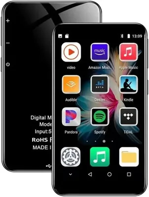 zxwkok Reproductores de Música MP5, Pantalla Táctil de 4'', MP3/MP4 | Reproductor MP5 con Bluetooth y WiFi, Compatible con Spotify