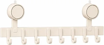 Wall Mounted Suction Hanger 8 Hooks Storage Rack Best Deal