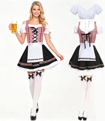 FXMctree Oktoberfest Costume Women's Bavarian Dress