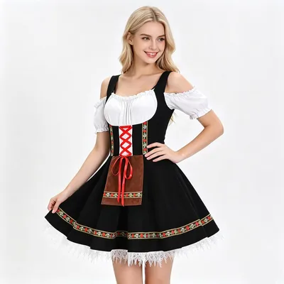 FXMctree Women Oktoberfest Costume Bavarian Dress