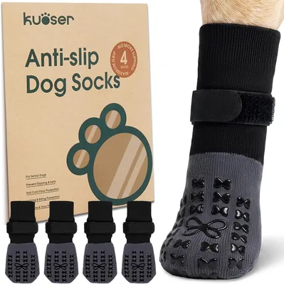 Kuoser Non Slip Dog Socks Best Deal