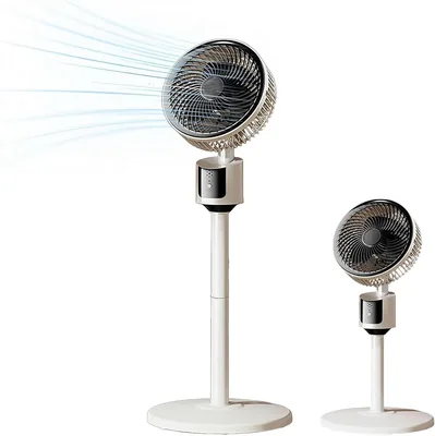 Standventilator für Schlafzimmer - 2026 Aufgewerteter Ganzkammer-Luftkreisläufer, schwenkbarer Sockel mit 90°, 90 Fuß Luftstrom, 30 dB leiser DC-Motor