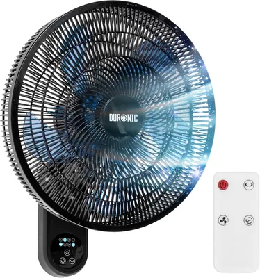 Duronic FN42 Wandventilator mit Fernbedienung | 3 Geschwindigkeitsstufen, 50 W, 60° Schwingung für gute Luftzirkulation