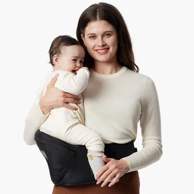 Momcozy - Portabebés de Cadera para Bebés hasta 45 Libras | Asiento Ancho para recién Nacidos y Niños Pequeños, Cinturón Ajustable