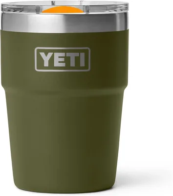 YETI Rambler 16oz Stackable Tumbler Olive/King Crab Orange Best Deal