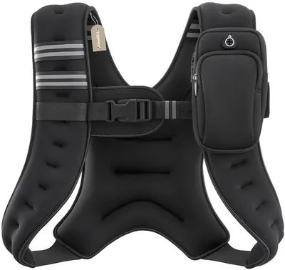 Topika Weighted Running Vest - Men/Women, Adjustable Pockets, Fitness Training Best Deal