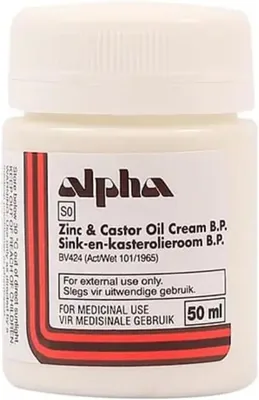 Alpha Zinc & Castor Oil Cream B.P., 50ml