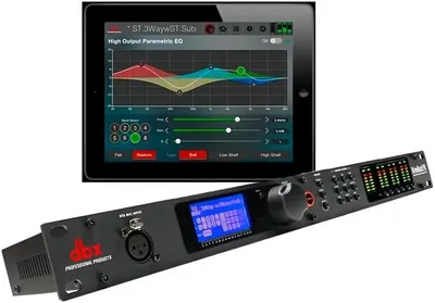 Genérico DBX DriveRack PA2 Procesador de Audio Profesional Negro | Entradas y Salidas XLR, 3 Vías Estéreo, Control por App