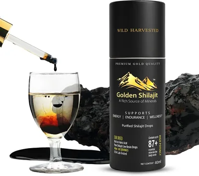 Krople w płynie Golden Shilajit® 50 ml - Himalajski ekstrakt z żywic mineralnych