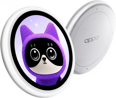 OPPO Bubble E-Badge para Celulares, Selfie con Cámara Trasera, Control Remoto 10m, Pantalla AMOLED 1.7', Diseños Variados