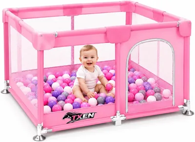 TXEN Baby Playpen Large Foldable Mesh Safety Pen Best Deal