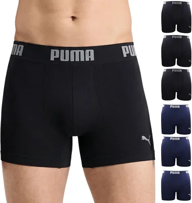 Kit 6 Cuecas Boxer Puma Sem Costura Poliamida Toque Gelado Sport Dry Fit - Best Deal